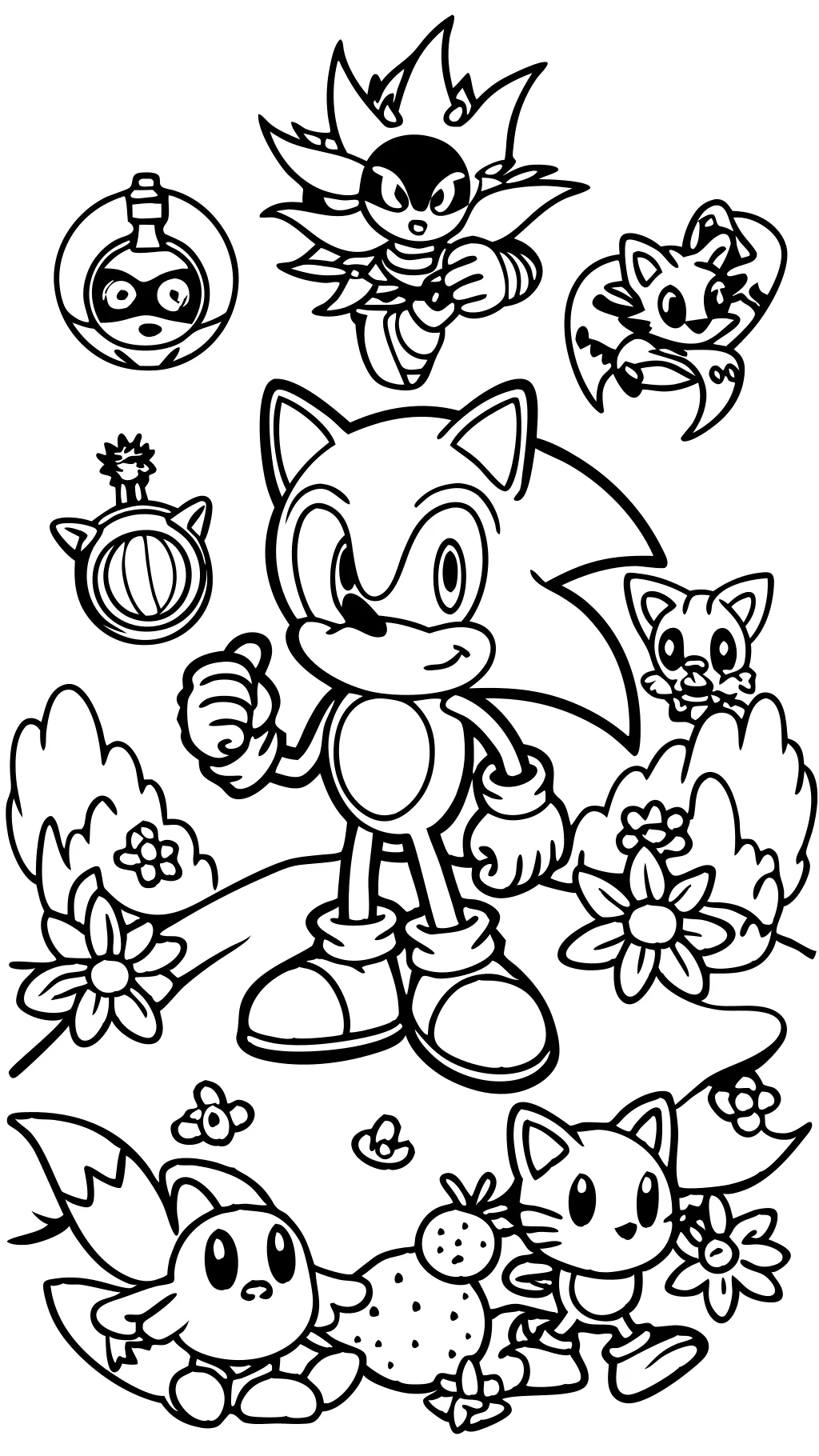 print sonic coloring pages